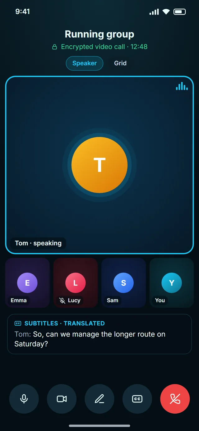 See who's speaking