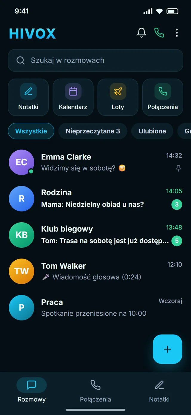 Wszystkie czaty w jednym miejscu
